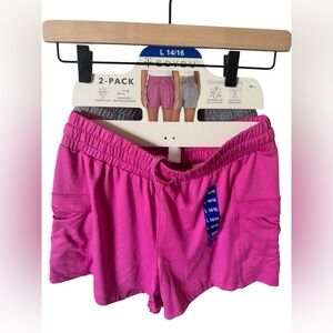 💥Soybu Kids Pink and Gray Shorts 2-Pack